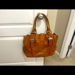 Michael Kors leather camel w/silver hardware excellent condition
